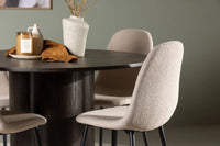 Spisegruppe Olivia & Polar Rund ⌀110 2-pakk – mocca og beige