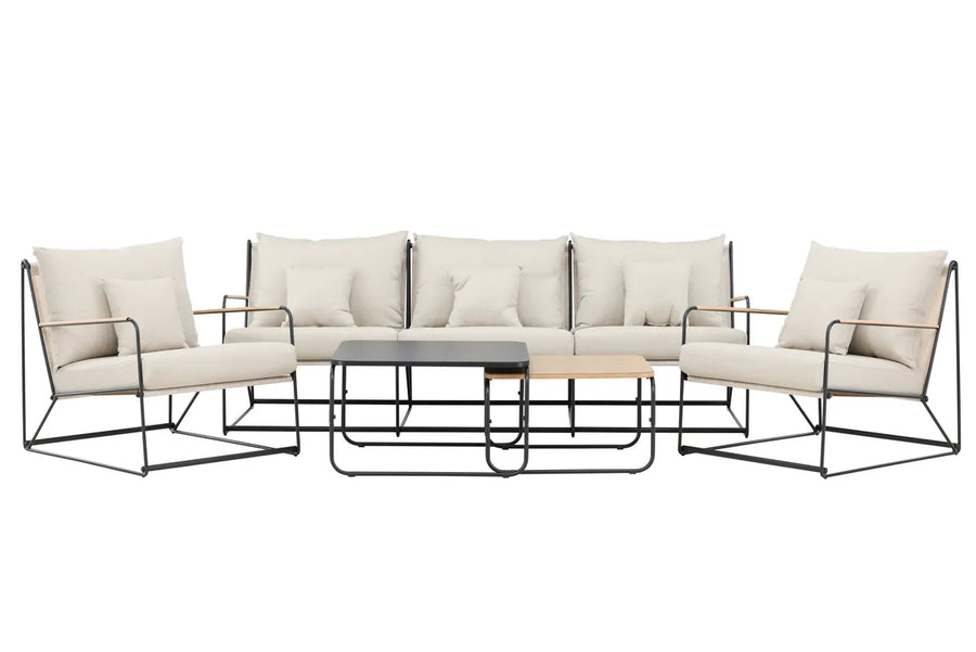 Sofagruppe Palazzo – svart og beige