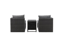 Loungegruppe Quad – svart