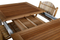 Spisegruppe Cane & Panama 160 x 90 – natur og hvit