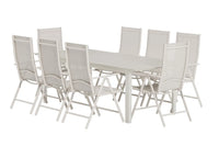 Spisestol Break & Levels 2-pakk + Rektangulært spisebord 229 × 100 – beige