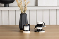 Spisestol Edvin & Leo 2-pakk + Rektangulært spisebord 100 x 100 – natur