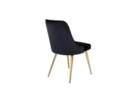 Spisestol Velvet Deluxe 2-pakk – svart