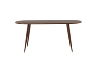 Spisebord Sanford ovalt 180 x 90 – mørkebrun