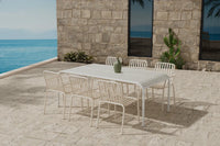 Spisestol Peking & Borneo 2-pakk + Spisebord 200 × 100 – beige