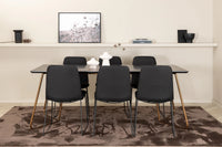 Spisegruppe Muce & Petra 2-pakk 190 x 90 – svart