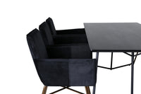 Spisegruppe Petra 190 x 90 – svart