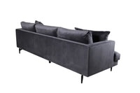 Sofa 3-seter Sofia – mørk grå
