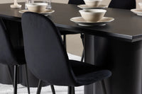 Spisegruppe Polar & Olivia 2-pakk 210 x 100 – svart