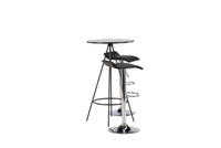 Barstol Jonna & Bistro 2-pakk + barbord ⌀60 – svart
