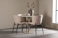 Spisestol Modesto & Lycke 2-pakk + Spisebord rundt ⌀110 – beige