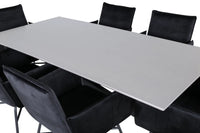 Spisegruppe Petra & Piazza 180 x 90 – svart
