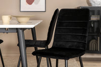 Spisegruppe Jimmy & Windu 150 x 90 – hvit og svart