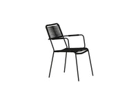 Spisestol Lindos 2-pakk – svart