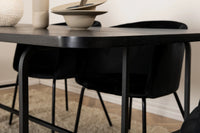Spisegruppe Berit & Uno 200 x 90 – svart