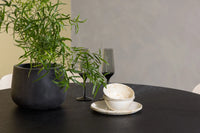 Spisestol Åstol & Copenhagen 2-pakk + Rundt spisebord ⌀115 – beige og svart