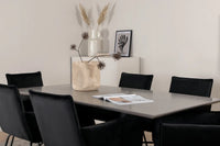 Spisegruppe Petra & Piazza 180 x 90 – svart
