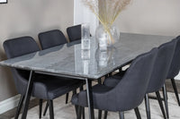 Spisestol Plaza 2-pakk – svart