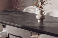Spisegruppe Chico & Milly 2-pakk 235 × 100 – hvit og svart