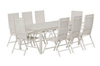 Spisestol Break & Levels 2-pakk + Rektangulært spisebord 229 × 100 – beige
