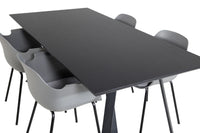 Spisegruppe Comfort & Marina 2-pakk 180 x 90 – grå og svart