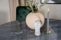 Spisegruppe Estelle & Velvet Deluxe Rund ⌀106 2-pakk – mørk grå og grønn
