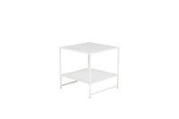 Sidebord stål 50 x 50 – hvit