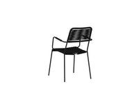 Spisestol Lindos 2-pakk – svart