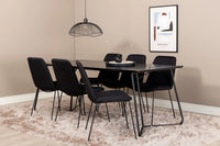 Spisegruppe Muce & Petra 2-pakk 190 x 90 – svart