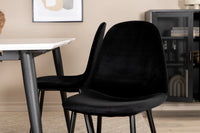 Spisegruppe 2-pakk Jimmy & Polar 150 x 90 – hvit og svart