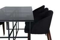 Spisegruppe Arch & Leif 2-pakk 200 x 90 – svart