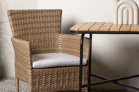 Spisestol Malina & Holmbeck 2-pakk + kafébord 70 x 55 – natur