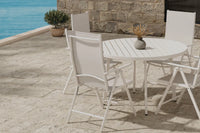 Spisestol Break & Giardini 2-pakk + Spisebord rundt Ø120 – beige