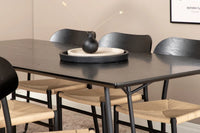 Spisegruppe Petra & Polly 190 x 90 2-pakk – svart