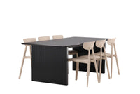 Spisegruppe Ursholmen & Vail 2-pakk 200 × 100 – beige og svart