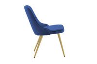 Spisestol Velvet Deluxe 2-pakk – blå