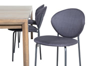Spisegruppe 170 x 95 2-pakk – natur og svart