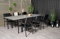 Spisegruppe Levels 160 x 100 + spisestol 2-pakk – svart