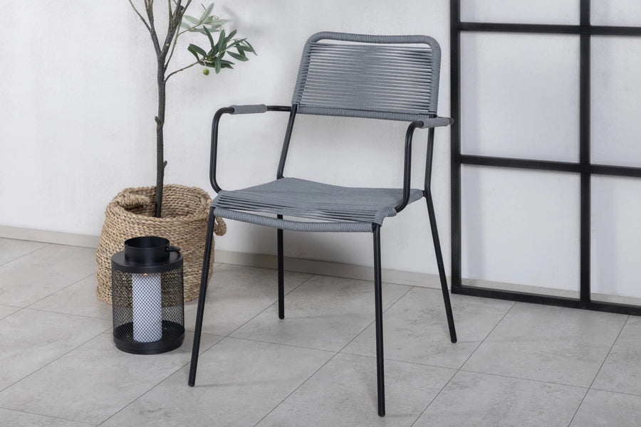 Spisestol Lindos 2-pakk – grå