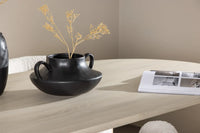 Spisegruppe oval 180 x 90 + 2-pakk spisestol – hvitvasket og hvit