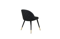 Spisestol Velvet 2-pakk – svart