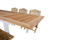 Spisegruppe Cane & Panama 160 x 90 – natur og hvit