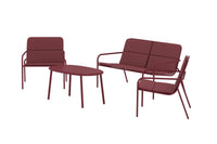 Sofagruppe Fourni – vinrød