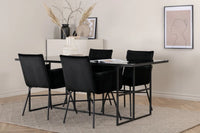 Spisegruppe 200 x 90 – svart