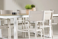 Spisegruppe Copacabana & Merlo 2-pakk 200 x 90 – beige og hvit