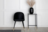 Spisestol Velvet 2-pakk – svart