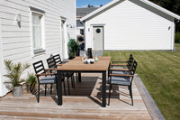 Spisestol Brasilia 2-pakk – svart