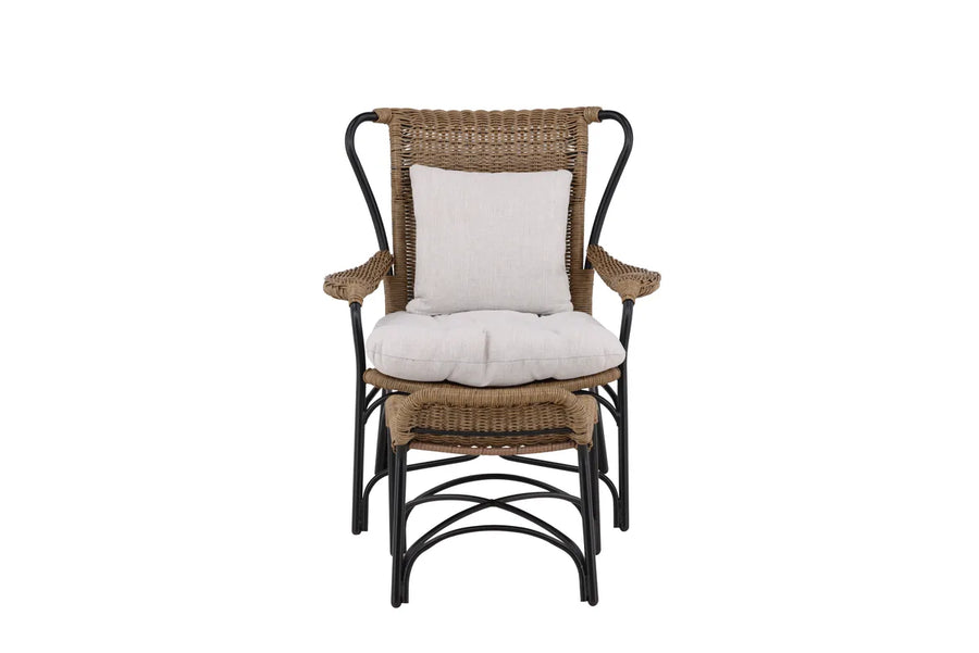 Loungelenestol Loreto – svart