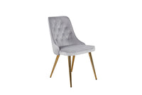 Spisestol Velvet Deluxe 2-pakk – grå