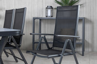 Spisebord Virya & Break 200 × 100 + 2-pakk posisjonsstoler – svart